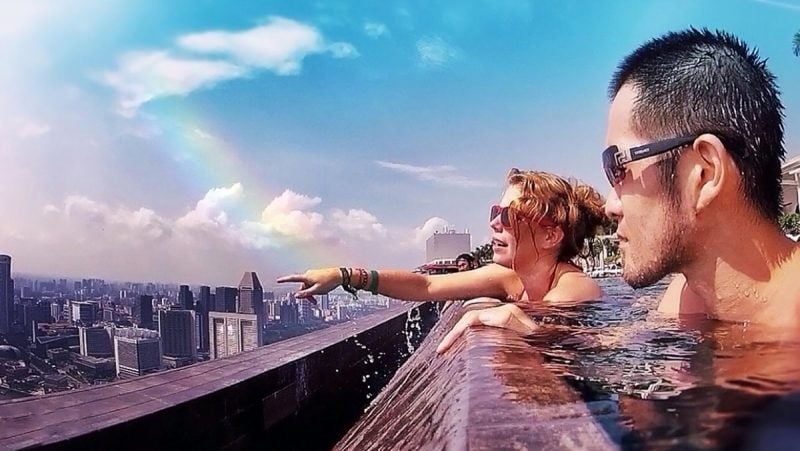 Marina Bay Sands Infinity Pool in Singapore /// Vinjatek