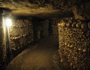 - Paris Catacombs Tunnel -