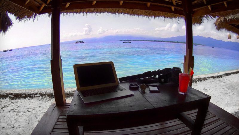 Defining The Modern Nomad How to Be a Digital Nomad : Office on Gili Meno Island, Indonesia /// Vinjatek