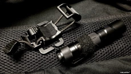 Gear Tactics: Backpack Strap Shoulder Flashlight: Velcro /// Vinjatek