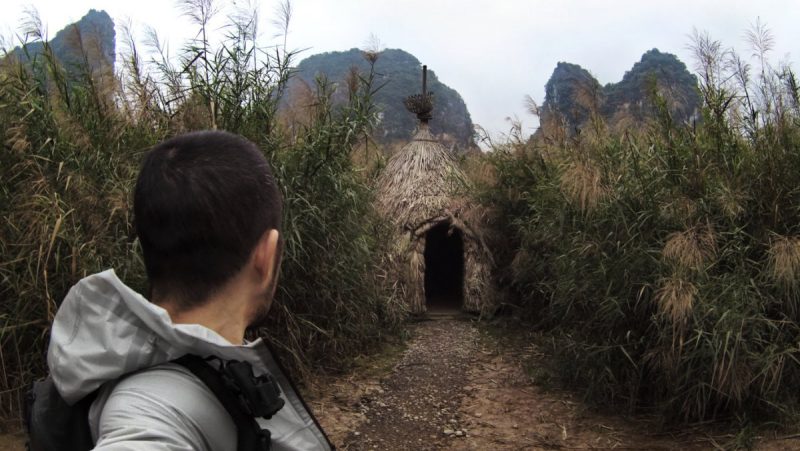 Tribe Hut at Kong Skull Island in Nina Binh, Vietnam /// Vinjatek
