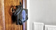 DIY Improvised Door Peephole Smartphone Security System Setup /// Vinjatek