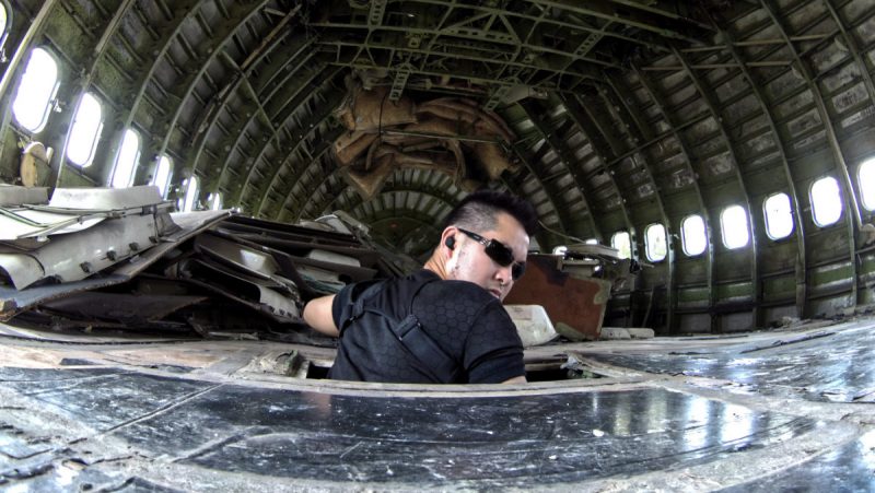 The Stealth Physicality Directive Fuselage at Airplane Graveyard in Bangkok, Thailand /// Vinjatek